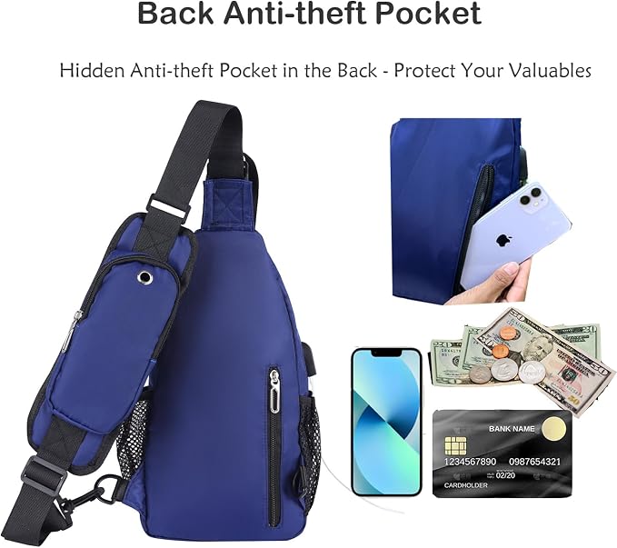 JENAGREEN Waterproof Sling Backpack Crossbody Sling Bag, Cross Bag Adjustable - Image 5