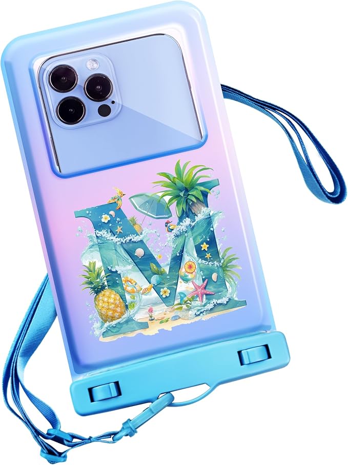 Personalized Initial Waterproof Phone Pouch Case by Unknown