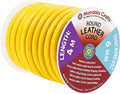 Mandala Crafts Round Genuine Yellow Leather Cord by MandalaCrafts