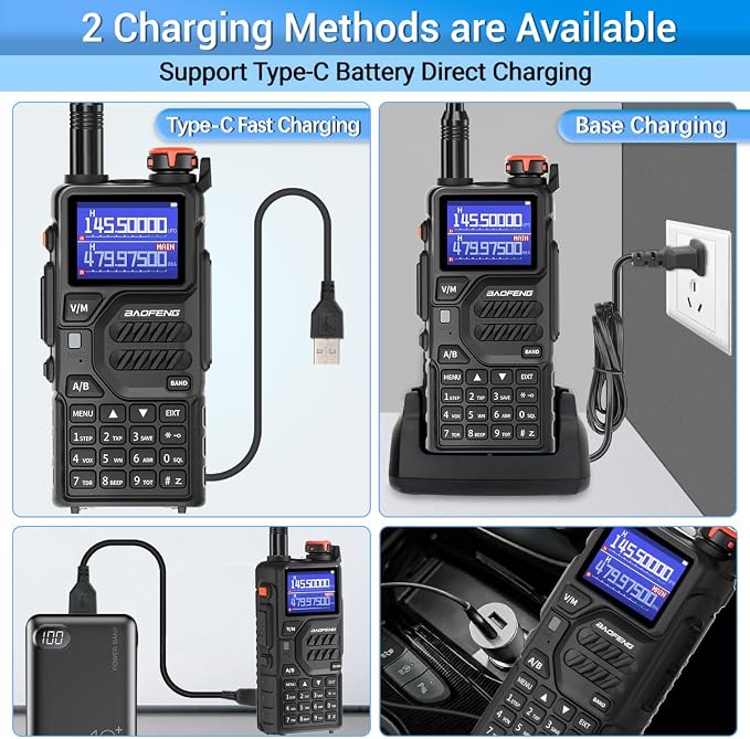 BAOFENG K5PLUS Radio Ham Radio 10W Rechargeable Walkie Talkies Long Range UV32 - Image 6