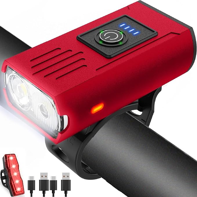 Victoper Bike Light, High Lumens Super Bright Bicycle Lite, 6+4 Modes USB by Victoper