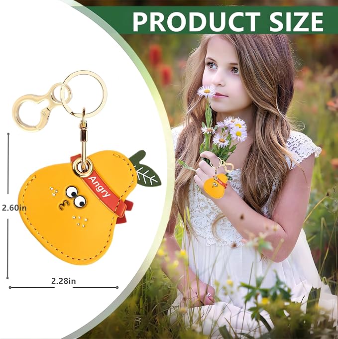Leather Keychain Holder Case Compatible - Image 2
