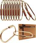 Brass Gold Carabiner Clip for Keys by Unknown