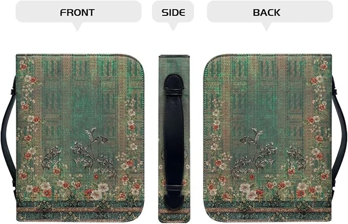 Leather Bible Covers for Women Small Size Bible Case for Grils Bible Bag Tote - Image 2