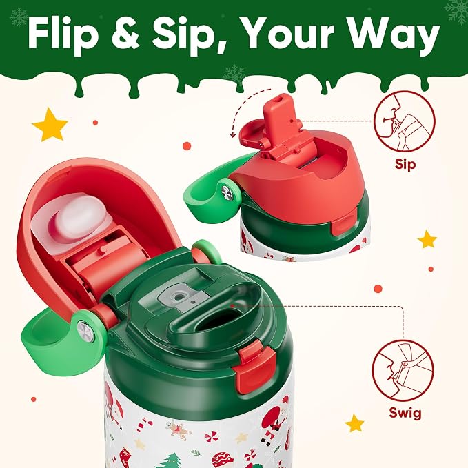 Christmas Insulated Water Bottle - Image 2