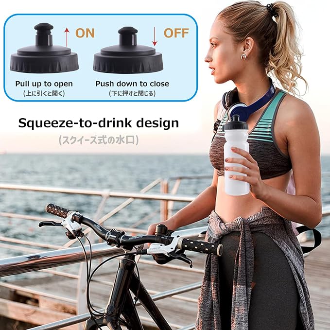 Azarxis TPU Soft Flask Collapsible Water Bottle Running Folding Gel Water - Image 3