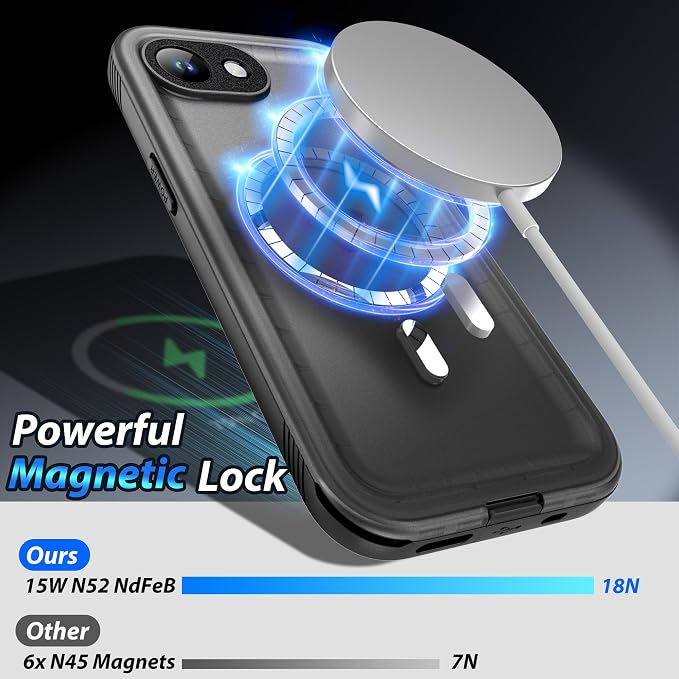 SPORTLINK for iPhone 16e/17e Case, IP68 Waterproof Military Protective Full - Image 6