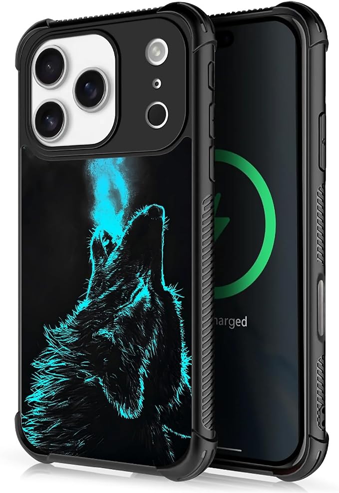 for iPhone 17 Pro Case, for MagSafe Graphic Design for Girl Boy Soft Silicone by FKBRCL4U
