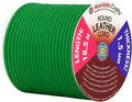 Mandala Crafts Round Genuine Green Leather Cord by MandalaCrafts