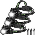Rechargeable Headlamp 3 Pack, 000 Lumens Super Bright Head Lamp by SuperBrightRechargeable