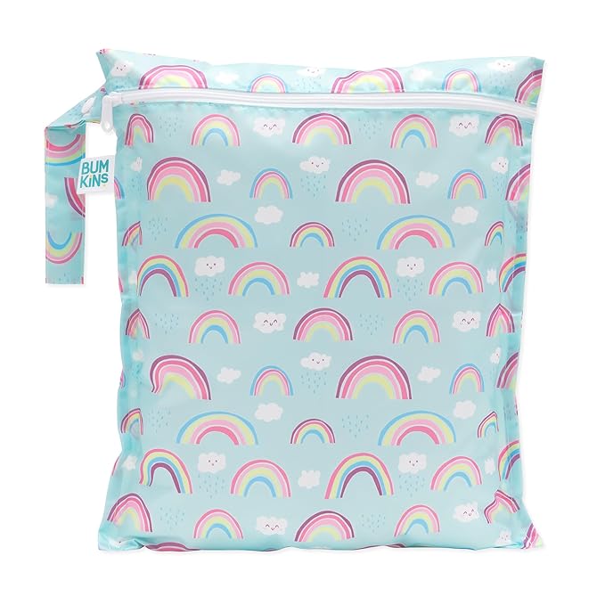 Bumkins Waterproof Wet Bag for Baby, Swim Suit, Cloth Diapers, Pump Parts by Bumkins