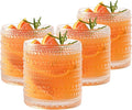 Set of 4 Hobnail Drinking Glasses, 15.2 Oz Romantic Water Glasses, Cocktail by Unknown