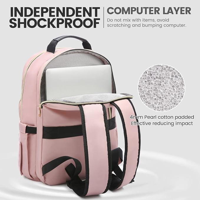 LOVEVOOK Laptop Backpack for Women 18.4 inch, Cute Womens Travel Backpack Purse - Image 3