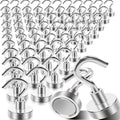 MIN CI 68Pack Super Strong Magnetic Hooks, 25lbs Heavy Duty Magnetic Hook by MINCIMagnetsManufacturer