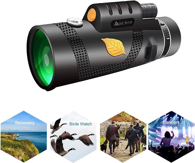 Monocular Telescope, High Power 12X50 Handheld Prism Scope - Image 5
