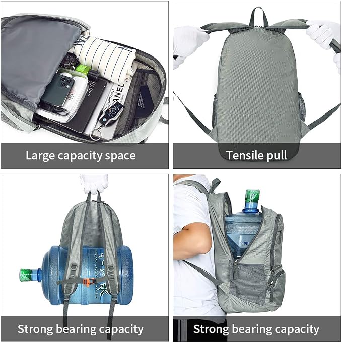 FENGDONG 35L Lightweight Foldable Waterproof Packable Travel Small Hiking - Image 5