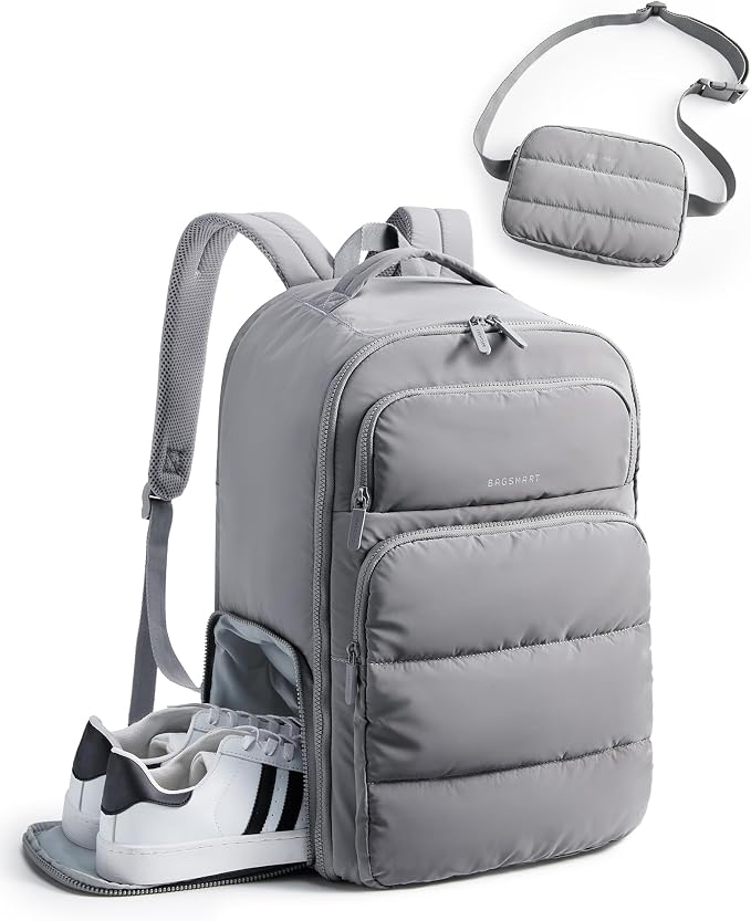 BAGSMART 35L Travel Backpack Women, 17.3 Inch Carry On Backpack Flight Approved by BAGSMART