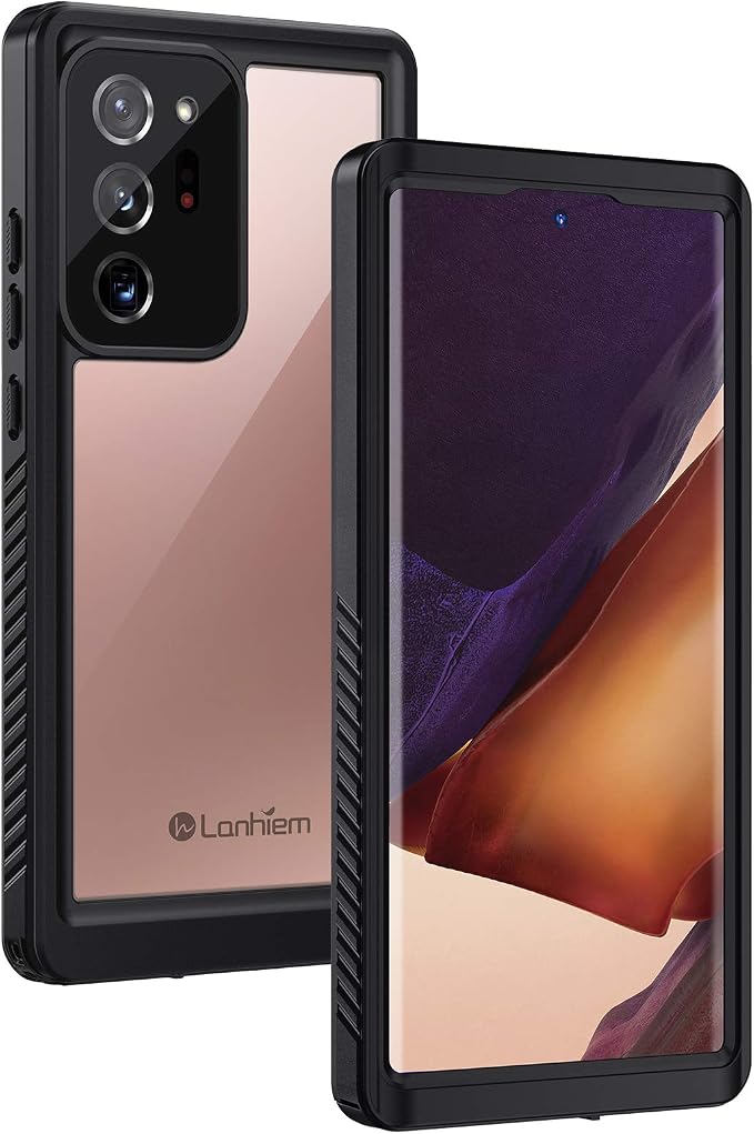 Lanhiem Galaxy Note 20 Ultra Case, IP68 Waterproof Dustproof Shockproof Case by LanhiemHome