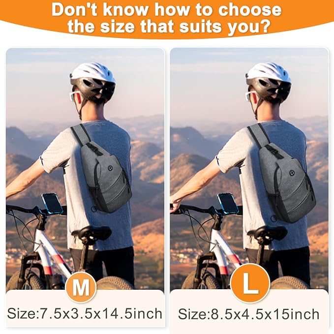 Pritent Crossbody Bags for Women Men Trendy Sling Bag Backpack Casual Chest Bag - Image 6