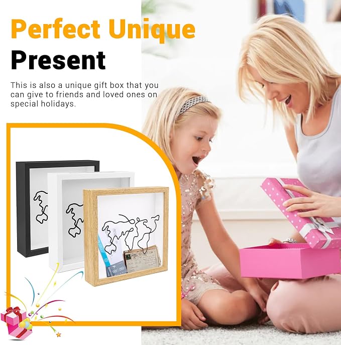 ASTIMESA 7.8" x 7.8" Adventure Archive Box Display Case, Transparent Travel - Image 5