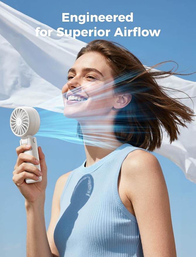 Aecooly Mighty Portable Handheld Fan | 20H Max Cooling Time | 3 Flexible Modes - Image 3