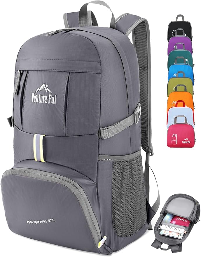Venture Pal 35L Ultralight Lightweight Packable Foldable Travel Camping Hiking by VenturePal