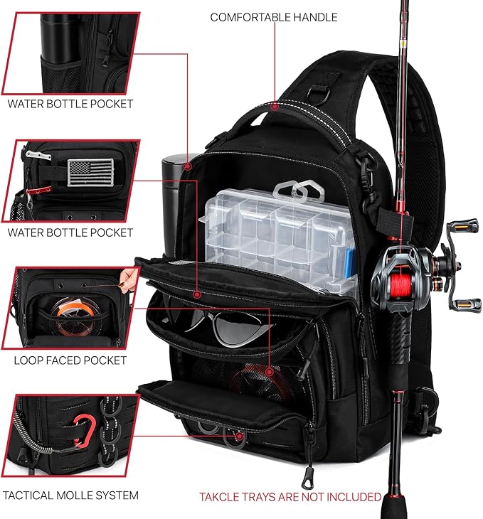 Fishing Sling Bag, Fishing Bag - Image 3