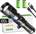Rechargeable LED Flashlights High Lumens, 10000mAh High Powered Waterproof by GZGLUZ