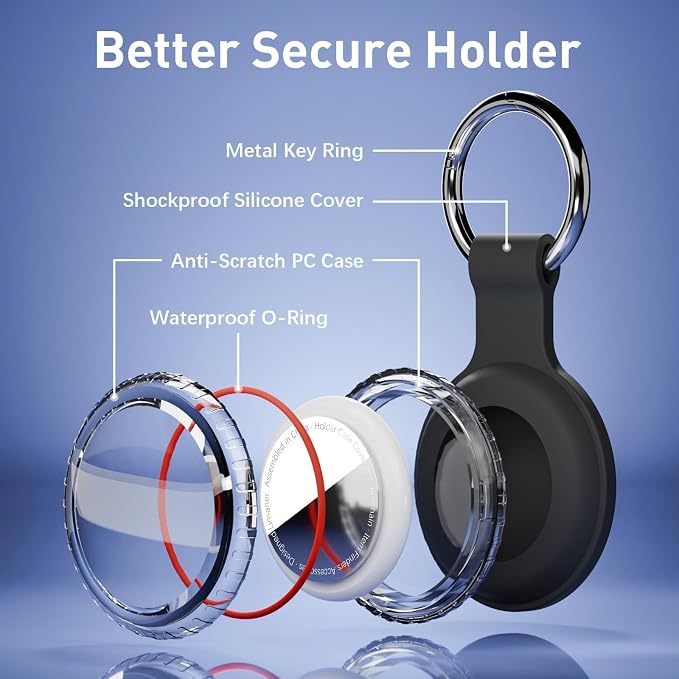 Linsaner Waterproof for AirTag 2nd Gen & 1st Gen Holder Case for Air Tags - Image 4