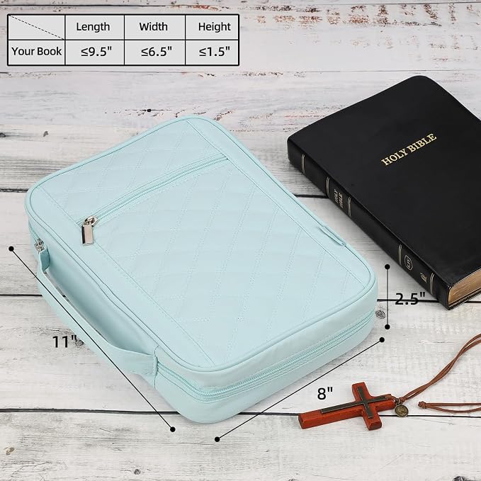 FINDCOZY Bible Cover for Women, Durable Carrying Book Case Church Bag for - Image 6