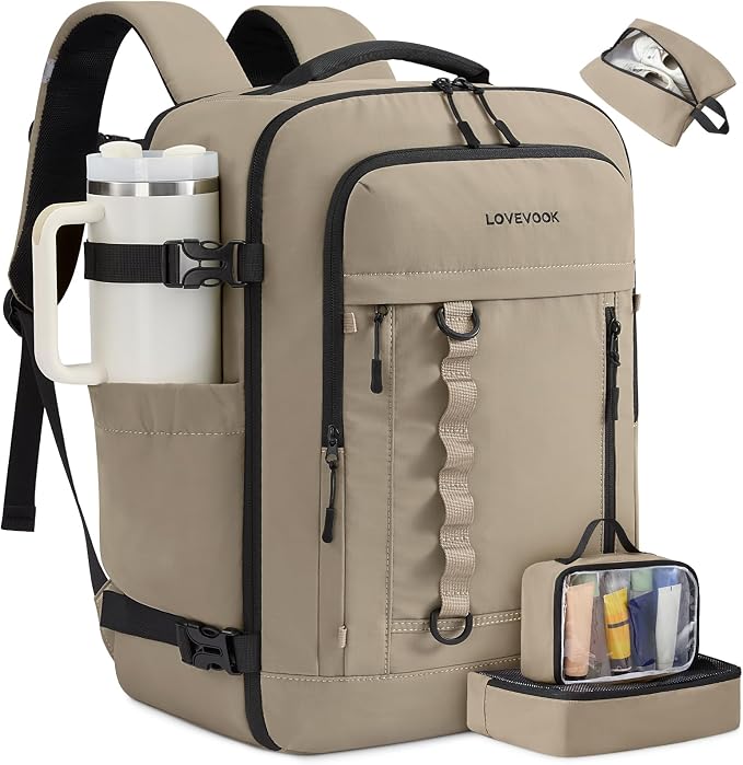 LOVEVOOK 40L Travel Backpack for Men Women, Waterproof Carry On Backpack for by LOVEVOOK