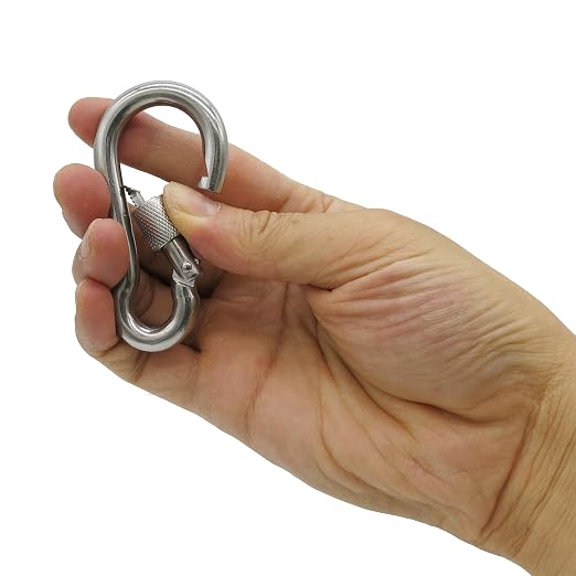 304 Stainless Steel Carabiners -3.15 inch Heavy Duty, Durable & Rust-Free Clips - Image 2