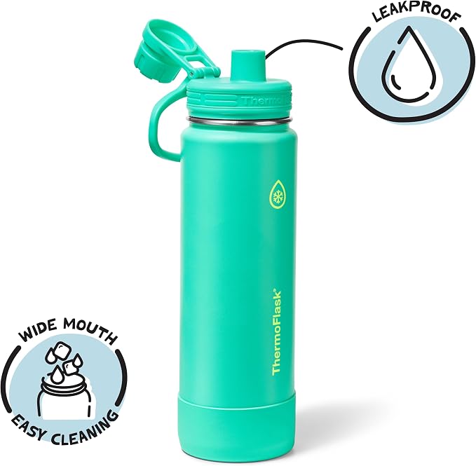ThermoFlask 24 oz Double Wall Vacuum Insulated Stainless Steel Water Bottle - Image 3