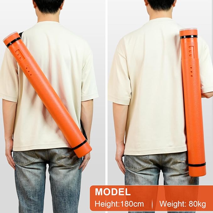 DEWEL Poster Tube, Waterproof Poster Holder Plastic Expandable - Image 8