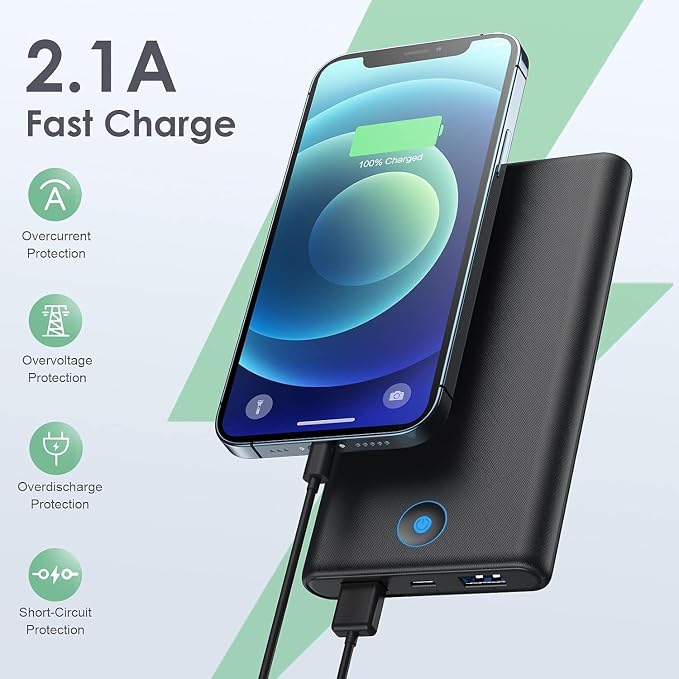 Portable Charger Power Bank 20000mAh, Ultra Slim Fast Charging Battery Pack - Image 3