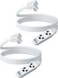DEWENWILS 6FT Flat Plug Extension Cord, 3 Prong Ultra Thin Power Strip by DEWENWILS