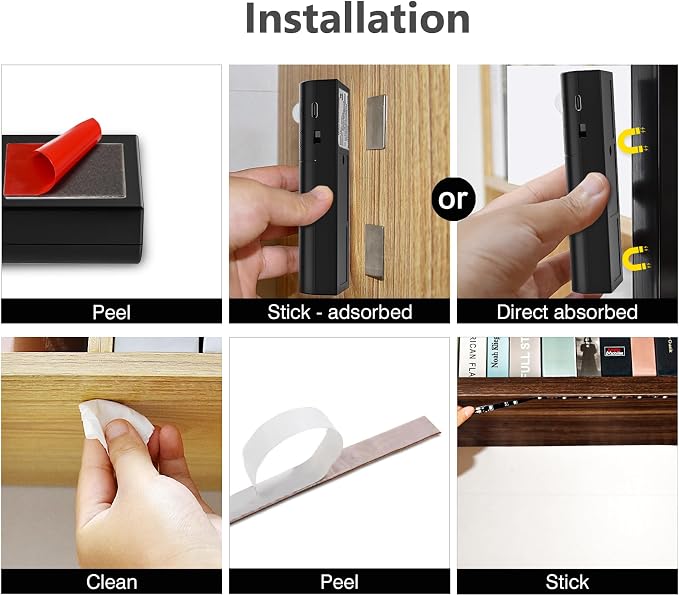 WOBANE Motion Activated LED Strip Light, Rechargeable Magnetic Battery Box - Image 6