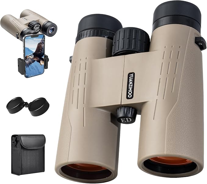 12x42 HD Binoculars for Adults High Powered Binoculars by YUANZIMOO