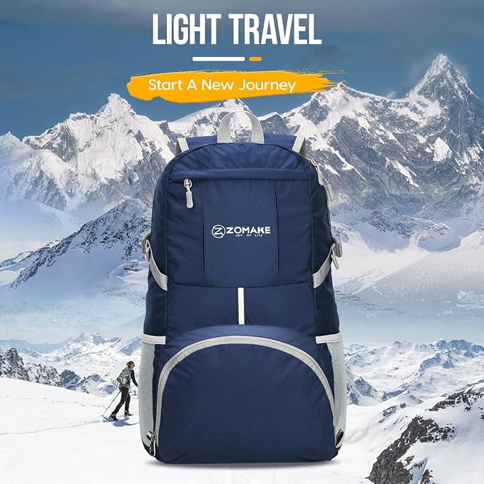 ZOMAKE Lightweight Packable Backpack 35L, Light Foldable Backpacks Water - Image 7
