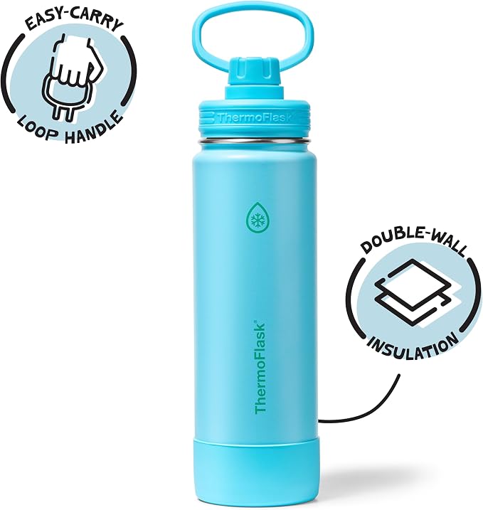 ThermoFlask 24 oz Double Wall Vacuum Insulated Stainless Steel Water Bottle - Image 2
