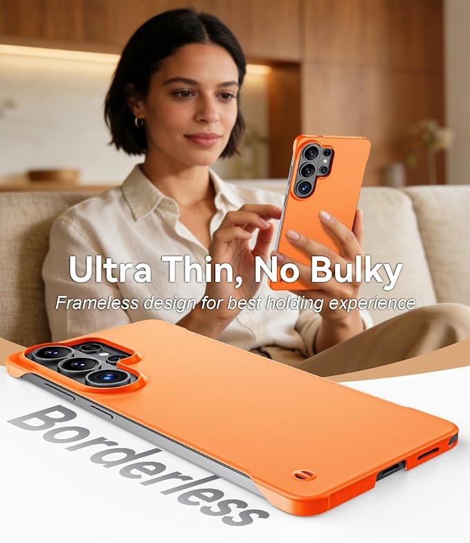 GRECAZO Slim Borderless for Samsung Galaxy S26 Phone Case 6.3" Ultra-Thin - Image 3