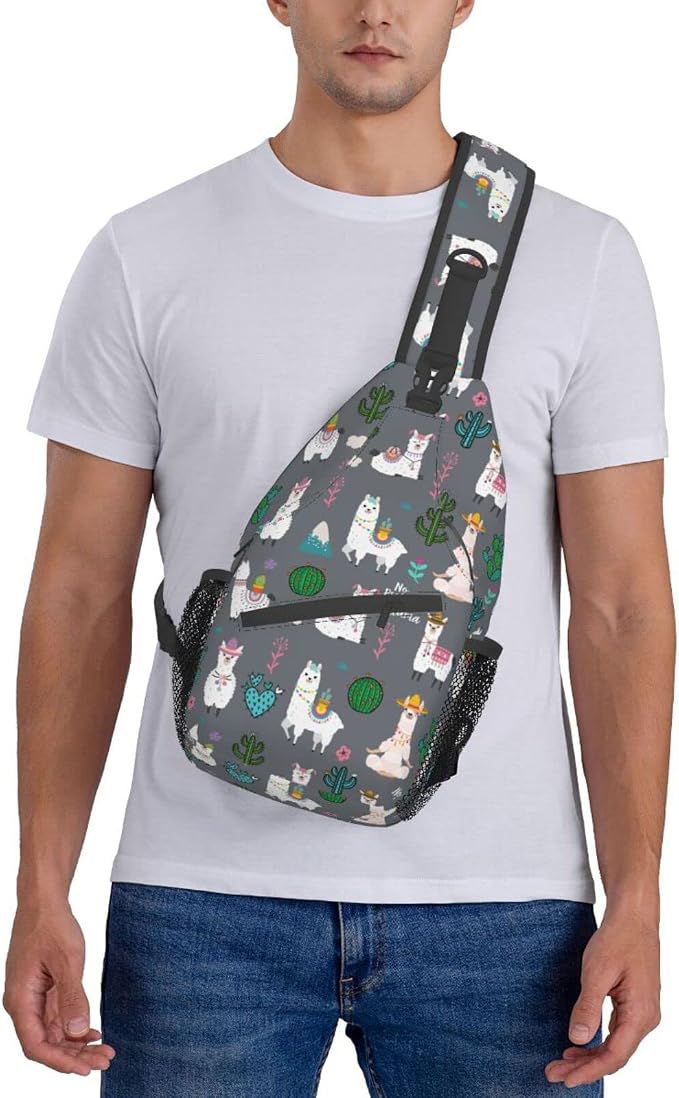 Sling Backpack For Men Hiking Daypack Crossbody Shoulder Bag Travel Chest Pack - Image 2