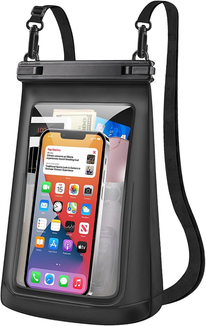 Extra Large Size Waterproof Phone Pouch by PEDVSTY