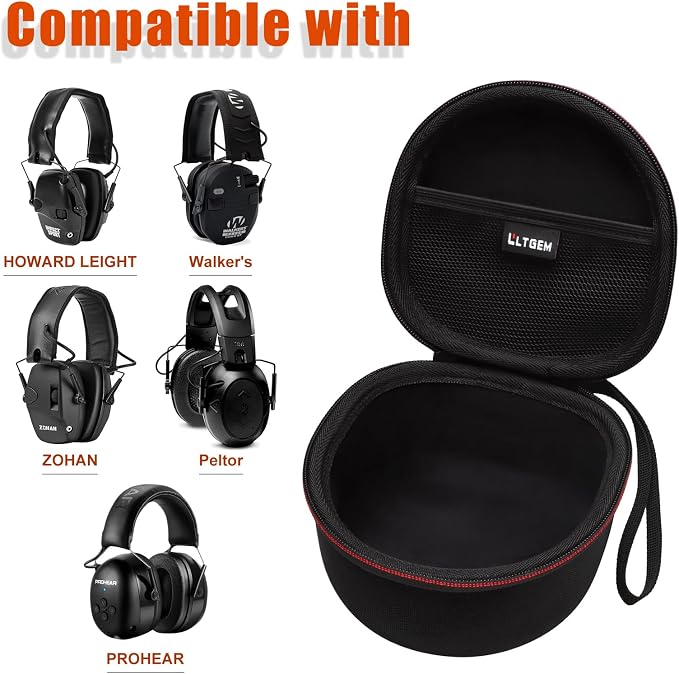 LTGEM Hard Case for Shooting or Hunting Noise Reduction Headphones, Compatible - Image 2