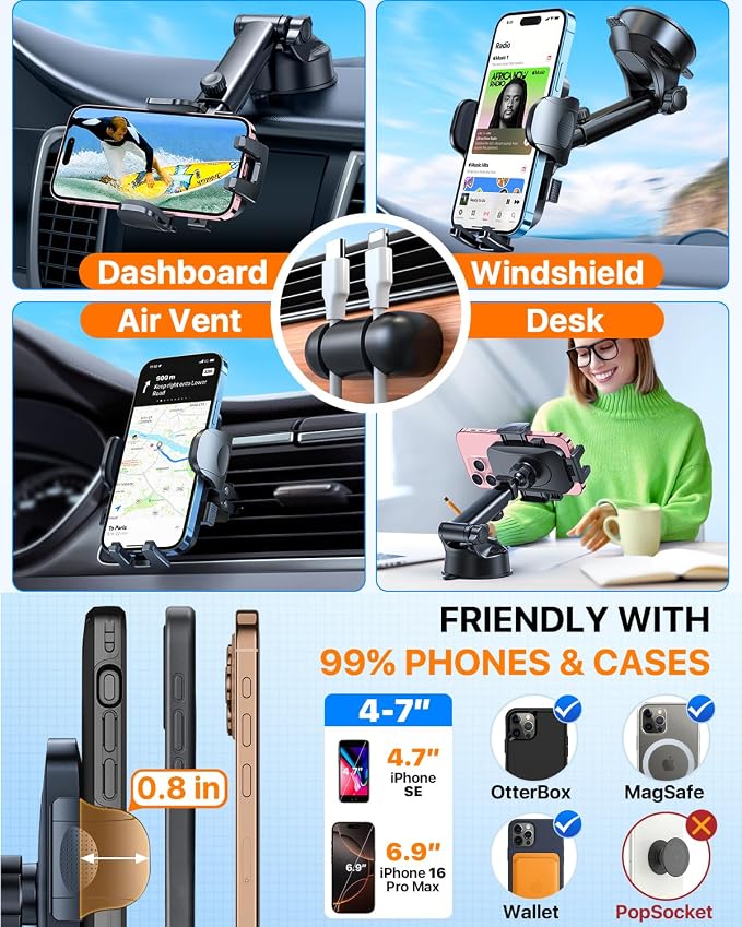 HTU 2026 Ultimate Best【True Military-Grade & Safety Cert】Car Phone - Image 6