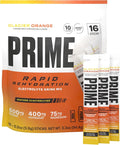 PRIME Rapid Rehydration Electrolyte Powder Sticks, Glacier Orange, Sugar Free by DrinkPrime