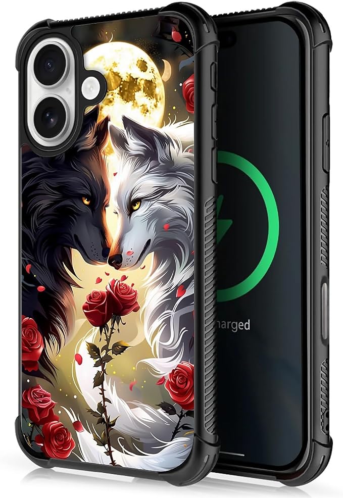 for iPhone 17 Case, for MagSafe Graphic Design for Girl Boy Soft Silicone Hard by FKBRCL4U