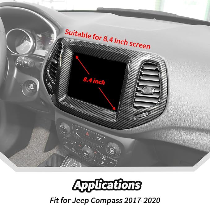 JeCar 3pcs Carbon Fiber Dash Vent Cover Trim Kit - Image 3