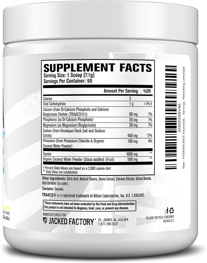Jacked Factory HYDRASURGE Electrolyte Powder - Image 8
