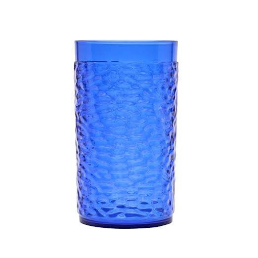 G.E.T. 3312-CB Heavy-Duty Shatterproof Plastic Pebbled Tumbler, 12 Ounce - Image 2